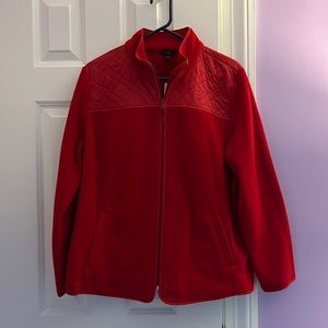 Talbots Red Fleece Jacket